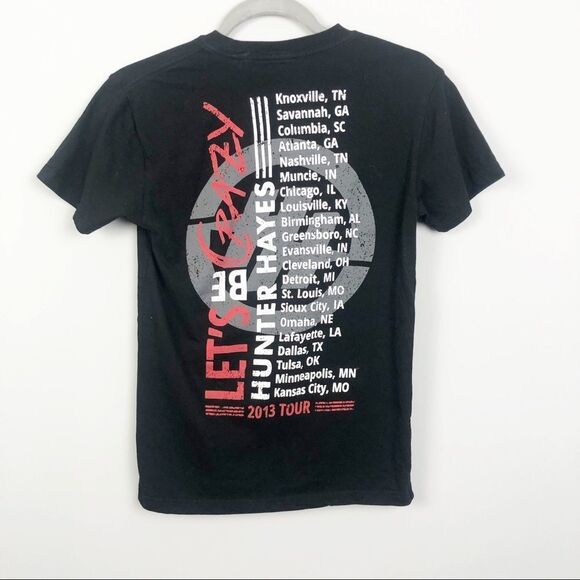 HUNTER HAYES 2013 Black Tour Tee Country Music Unisex Size X-Small - Picture 6 of 7